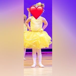 Yellow Dance Recital Costume 4T girls